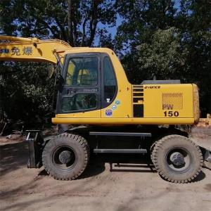 China Komatsu PC150 Excavator 15 Ton Used Wheel Excavator Intelligent Control factory