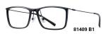 Plastic Light Style Full Rim Eyeglass Frames Metal Temple Square