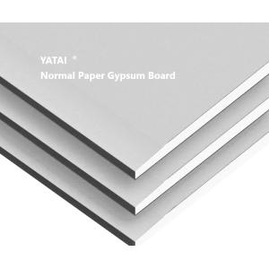 China Smooth Surface Standard Gypsum Board For Standard Moisture Resistance on sale