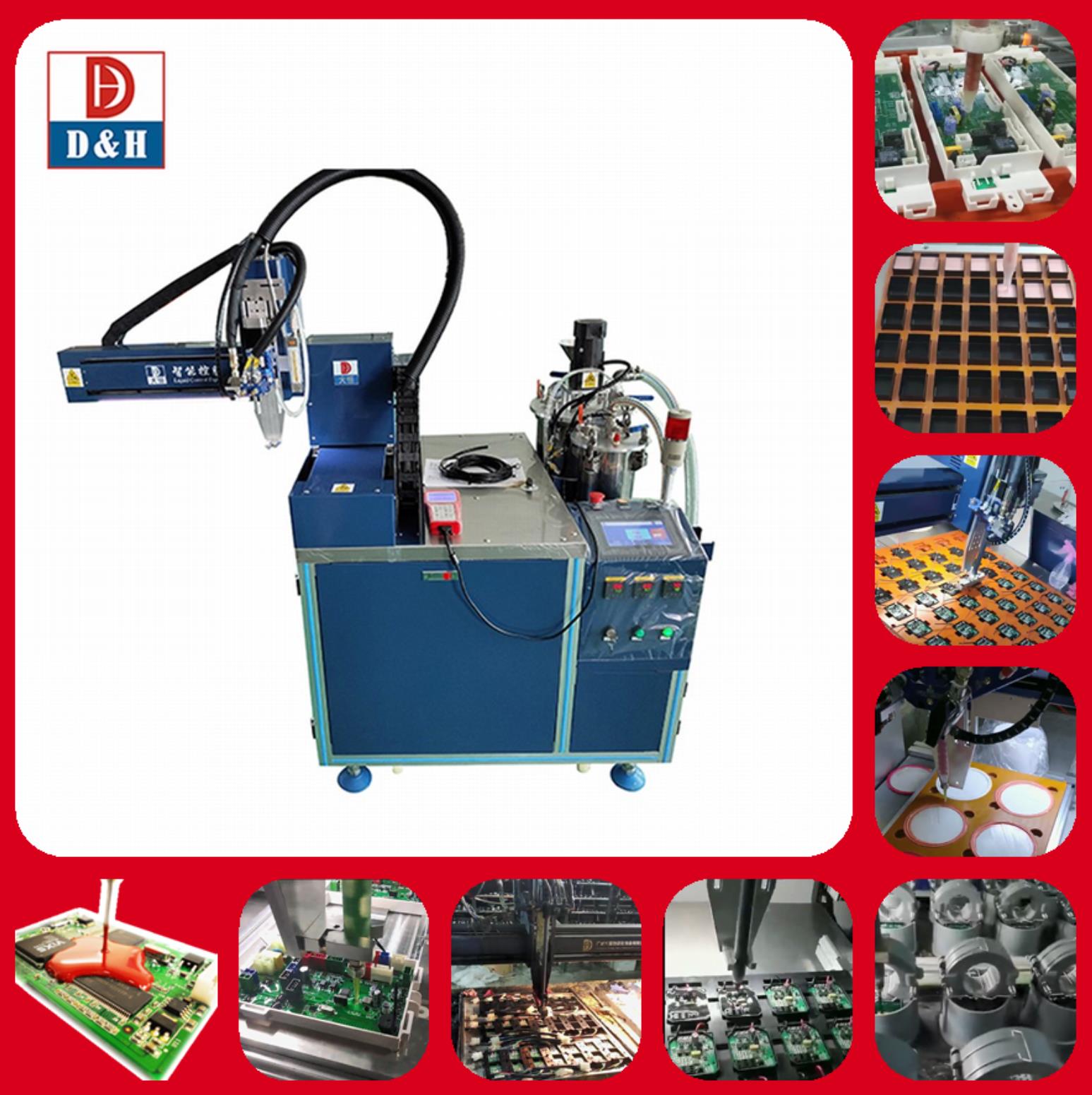 Manufacturing Plant Two Part Potting Machine with Speed Range of 0-200mm/s and Speed