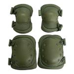 Thick Green Elbow and Knee Pads for Universal Body Protection Equipment