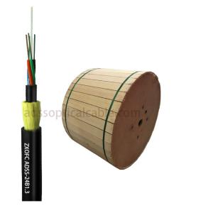 China ADSS Aerial Fiber Optic Cable 300 Meters Span Anti Tracking AT Outer Sheath factory