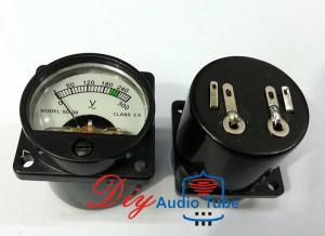China Black Color Tube AMP Parts SO-39 39mm 300ACV VU Panel Meter For Tube Amplifiers factory