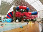 Galvanized Tantrum Carbon Steel Aqua Park Equipment Fiberglass Water Slides for