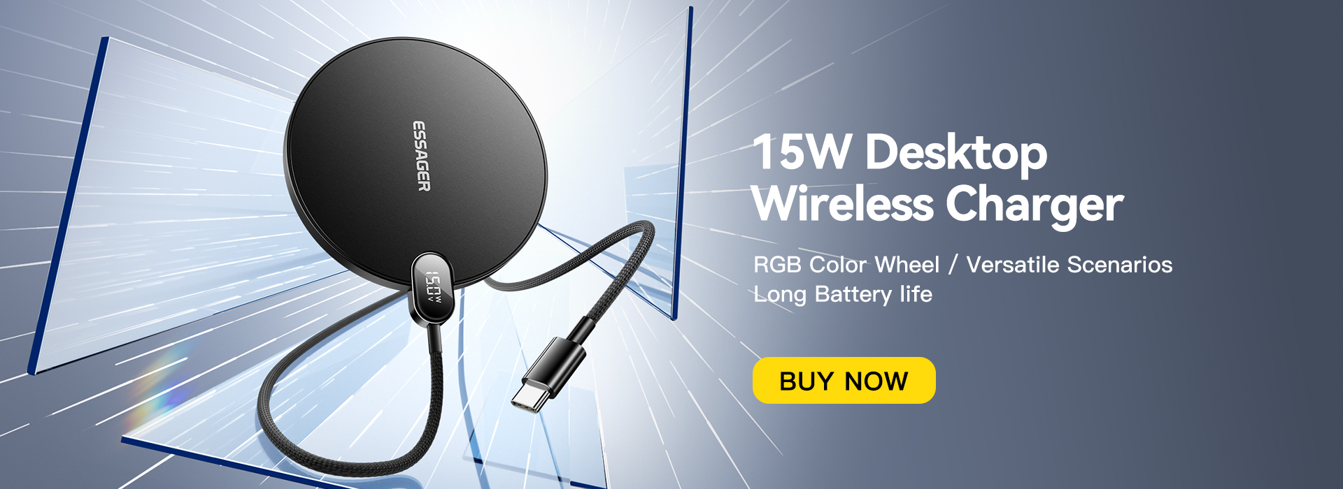 ESSAGER ES-WC15 Series 15W Charger for Android Magnetic Wireless Charger