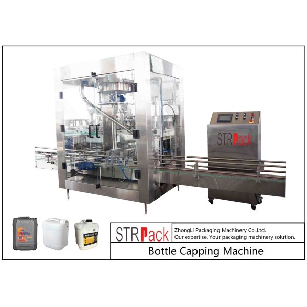 Pneumatic Plastic Jerry Can Capping Machine With Linear Type Structure 750pcs /