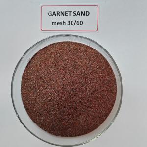 China Almandine rock Garnet Sand mesh 30/60 Abrasive for Sandblasting: Natural Abrasive medium, Mohs 7.0-7.5, Sa2.5-3 factory