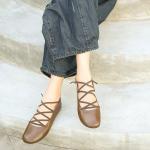 S400 Leather Shoes Handmade Toe Layer Cowhide High Quality Women'S Shoes Custom