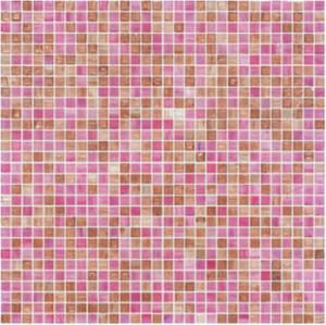 China Cute pink with little brown 10mm glass mosaic mix pattern for girl room factory