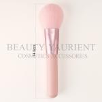 Pink PBT Hair Foundation Powder Makeup Brush Long Lasting 17.3cm