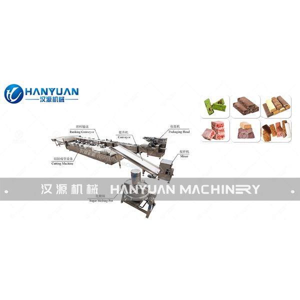 Nutrition Bar Manufacturing Equipment PLC Touch Screen Square Bar Making Machine