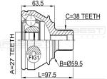 4F0498099A Transmission Parts C.V Joint for AUDI A6, VW PHAETON