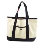 Supermarket Custom Canvas Bags With Zipper Pocket Water Resistant