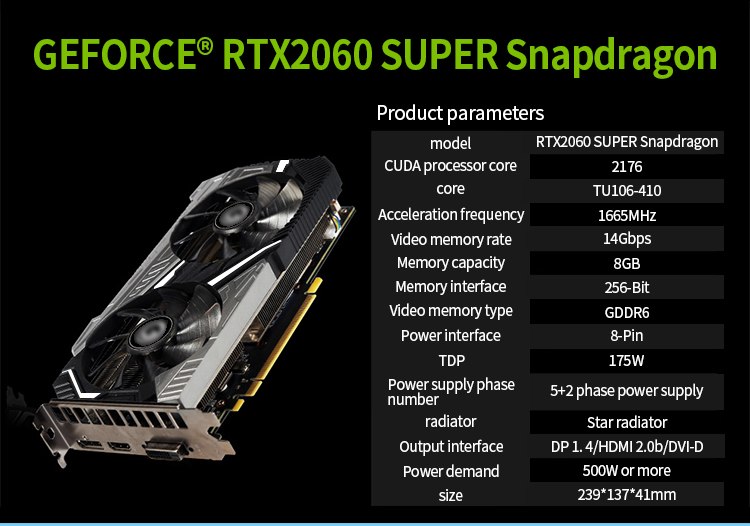 192bit PC Gaming Graphics Cards Nvidia GeForce RTX 2060 6GB Graphics Card GDDR6