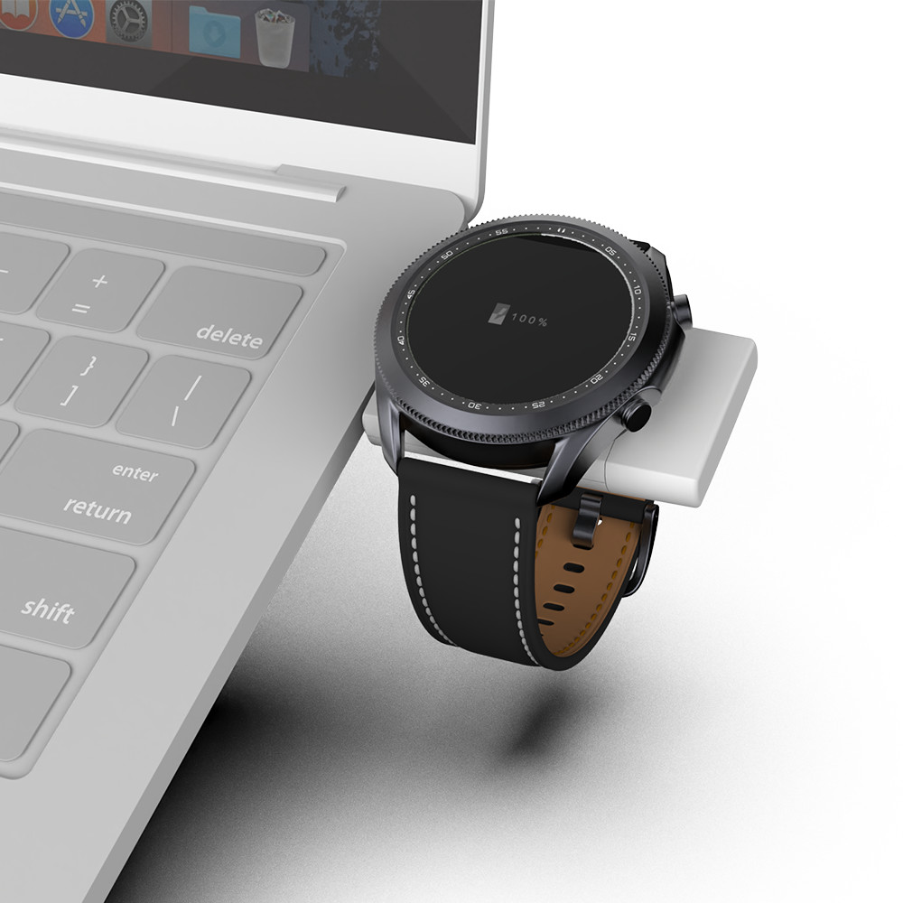 Compact Size Dual Interface USB A & USB C Wireless Watch Charger For Apple Watch And Samsung Watch