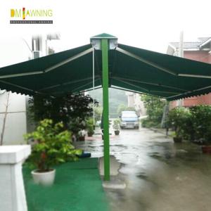 Open Air Double Sided Awning Independent Garden Restaurant Retractable Awning