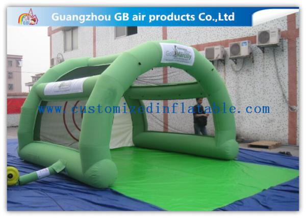 Green Paintball Enclosures Durable Inflatable Sports Dome Tent for Interactive