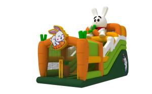China Rabbit Themed 1000D Commercial Inflatable Water Slides Professional Bounce Water Jumping Castle factory