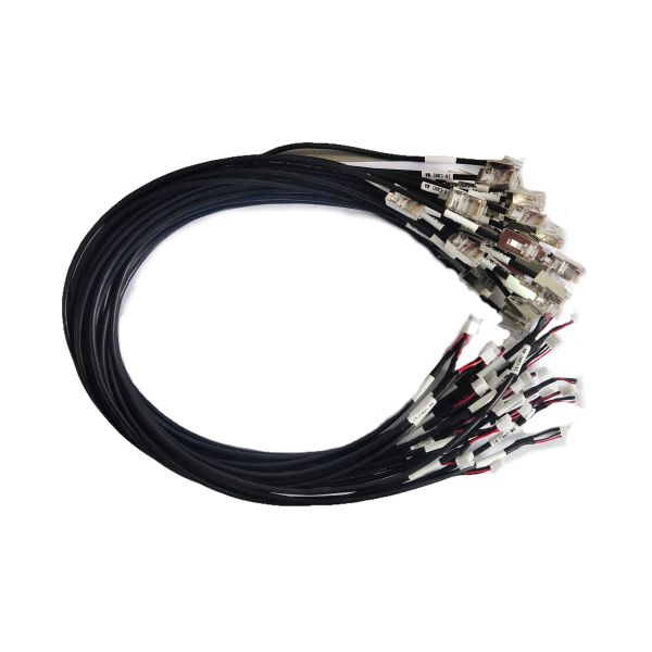 UL2547 Robot Wiring Harness Assembly with Gold Plated 8P8C Crystal Head for Shielding