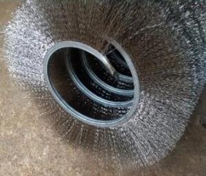 China Industrial Custom External Wire Winding Brush Stainless Steel Wire Spring Brush For Cleaning factory