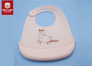 China Adjustable 100% Silicone Reusable Baby Bibs Cartoon Drool Bibs Infant Care Type factory