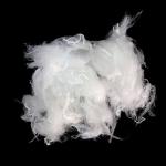 Non Siliconized Recycled Polyester Staple Fiber 2D×51mm White Color