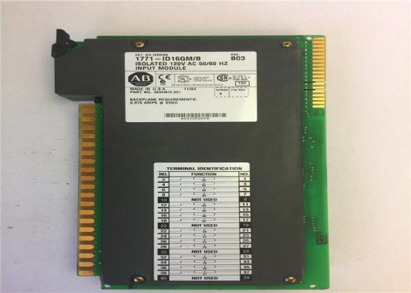ALLEN BRADLEY 1771-ID16GM/B Digital Input Output Module REV B03 ISOLATED 120 VAC