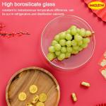 Lead Free Dried Fruit Storage Borosilicate Glass Jars