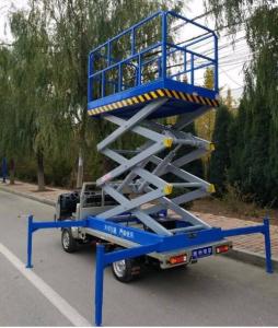 China 7.5M Lifting Height 500Kg Loading Capacity Truck Mounted Scissor Lift for Hospital / Library factory