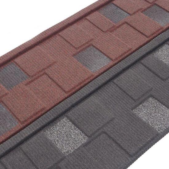 0.42mm Shingle Tile Spot Color Stone Metal Roofing Tile High Quality Various