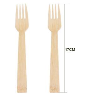 China 170mm Recyclable Disposable Biodegradable Bamboo Fork For Bar Hotel Kitchen factory