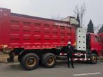 90ton Heavy Dump Truck 6x4 SHACMAN CNG Dump Truck Red F3000 6x4 380 EuroV