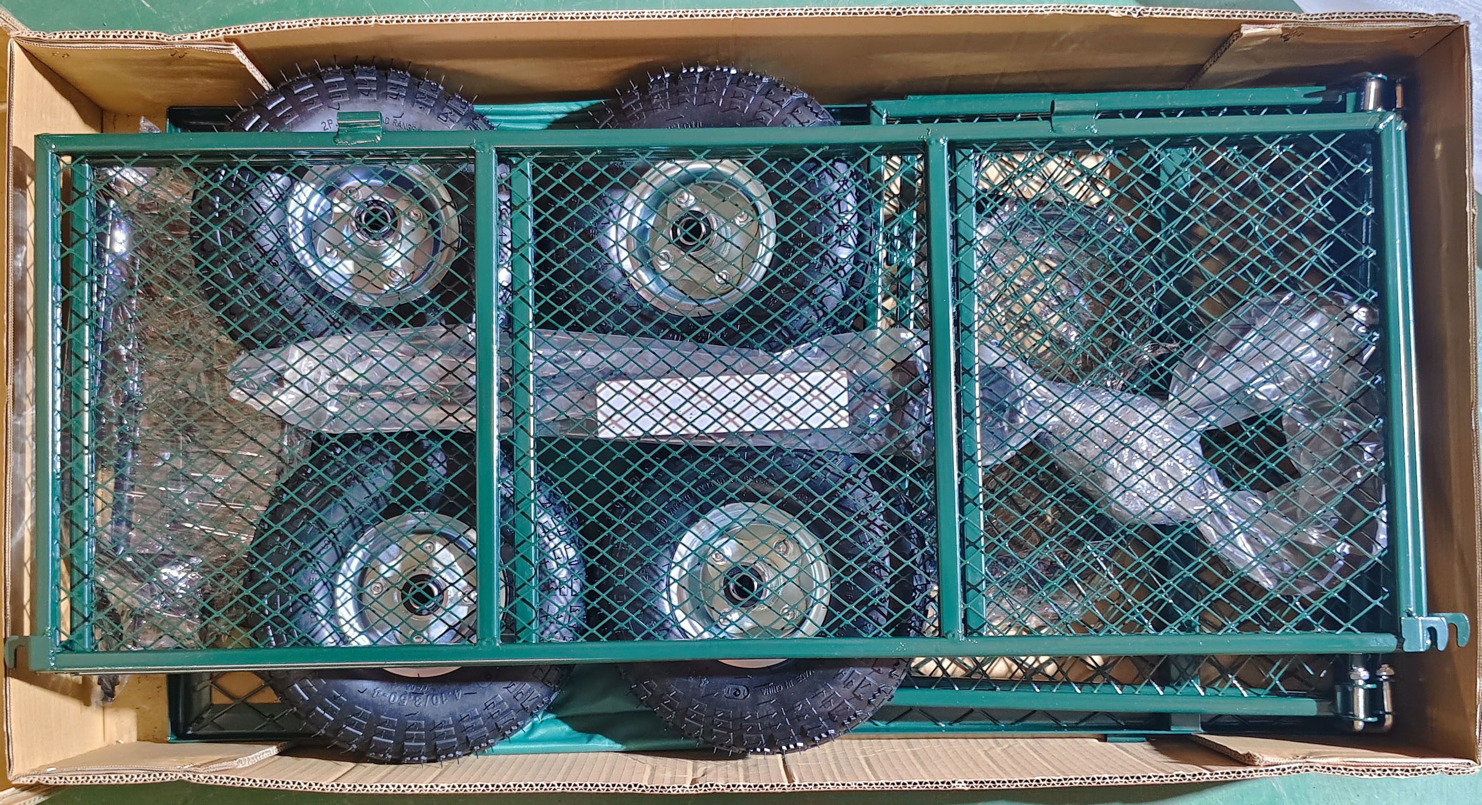 Effortless Material Handling With Garden Mesh Cart And Single Handle