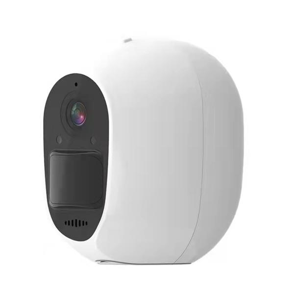Tuya WIFI White Security Camera Solar Charge 1080P Home Surveillance Support