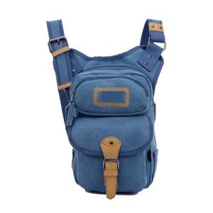 China Blue sling bags canvas Handbag women tote bags factory