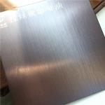 Anti Finger Print Hairline SS Plate Brown Gold 0.65mm Thickness