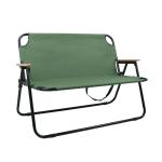 109CM Two Persons Heavy Duty Camping Chairs Garden Aluminium Folding Chairs