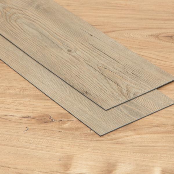 Waterproof Wood Grain Vinyl Tile , LVT Click Flooring Quiet Sound Insulation