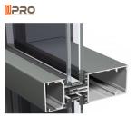 Long Life Span Aluminium Curtain Wall ISO Certification Special Logo Printed