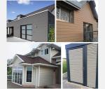 Exterior Wall Decoration Material WPC Panel with Wood Grain Texture and Sanding