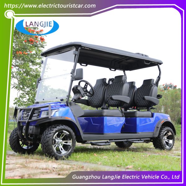 Customized 4 Seater Electric Hunting Car with 5KW AC Motor and 80km Range for