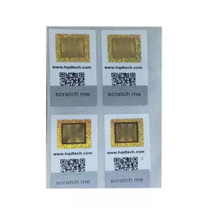 China Practicality Self Adhesive Security Labels Barcode Hologram Sticker Security factory