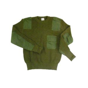 China Uniform Customized Chest Pocket V-Neck Knitted Wear Pullover Tactical Wear Sweater factory