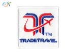 White Bottom Polyester Fabric Iron On Letter Patches Size Customized