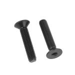 High Strength DIN7991 Black Zinc Steel Flat Head Hex Socket Screw for Heavy