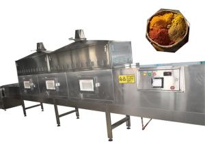 China Industrial Spice Pepper Microwave Drying Machine factory