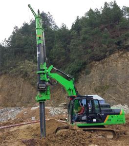 China Small Rotary Hydraulic Drilling Rig KR50 Optional Depth 10 / 16 / 20 / 24m factory