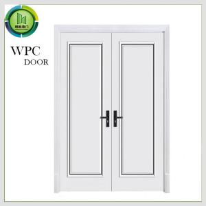 China Anti Formaldehyde WPC Double Doors Exterior Environmental Protect Apartment Use factory