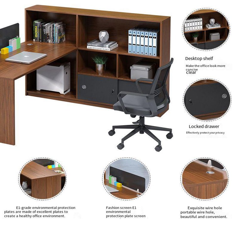 Office Furniture Computer Desk Workstation with Customized Colors Staff Open Desk