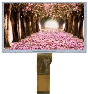 China High Contrast IPS TFT LCD Display 5 Inch 800x480 16/18/24 Bit RGB factory